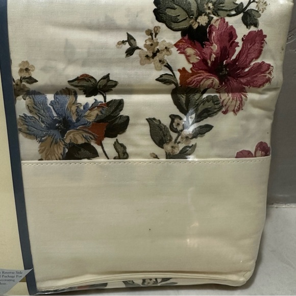 Vintage Twin Flat Sheet Cotten Blend Floral Select Edition 200 Thread Count NEW - Picture 2 of 11